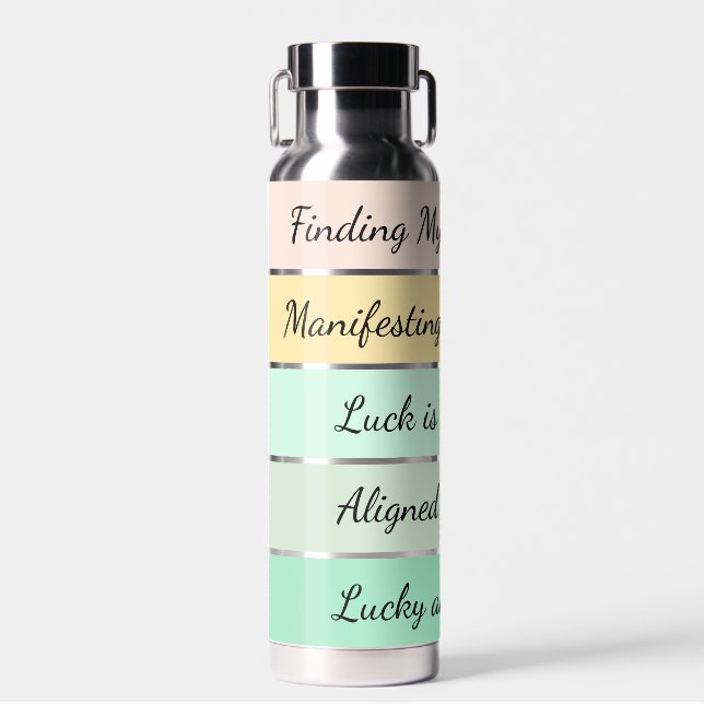Moderner St. Patrick’s Day Farbverlauf Trinkflasche (Vorne)