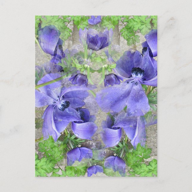 Moderner Stadtgarten Postkarte (Vorderseite)