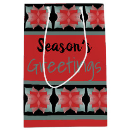 Moderner Stallrot mit schwarz Mittlere Geschenktüte