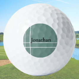 Moderner staubhaltiger Salbei-Minimalismus-individ Golfball