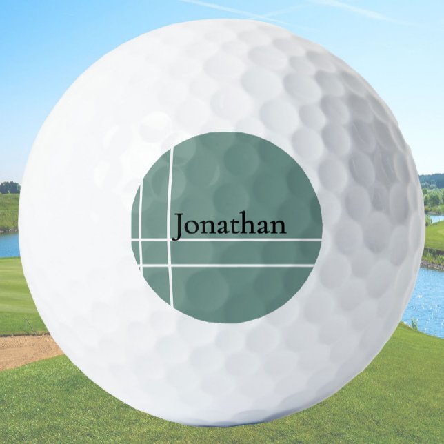 Moderner staubhaltiger Salbei-Minimalismus-individ Golfball (Von Creator hochgeladen)