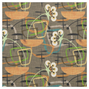 Moderner Stil des Mittelalters   Blume in Holzfäss Stoff
