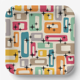 Moderner Stil des Mittelalters Pappteller