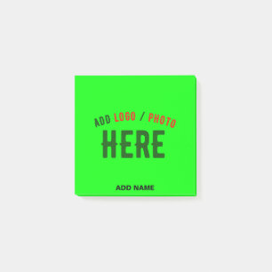 MODERNER STILVOLLER KUNSTSTOM NEON GREEN VERIFIED  POST-IT KLEBEZETTEL