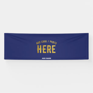 MODERNER STILVOLLER KUSTOM NAVY BLAUE VERIFIED MAR BANNER