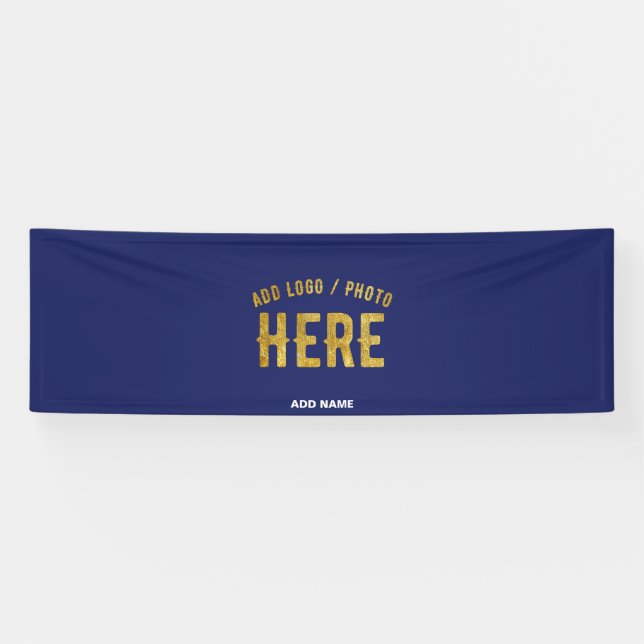 MODERNER STILVOLLER KUSTOM NAVY BLAUE VERIFIED MAR BANNER (Horizontal)