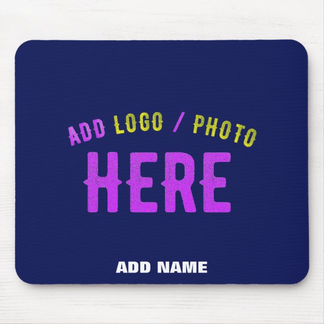 MODERNER STILVOLLER KUSTOM NAVY BLAUE VERIFIED MAR MOUSEPAD (Vorne)