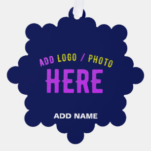 MODERNER STILVOLLER KUSTOM NAVY BLAUE VERIFIED MAR ORNAMENT KARTE