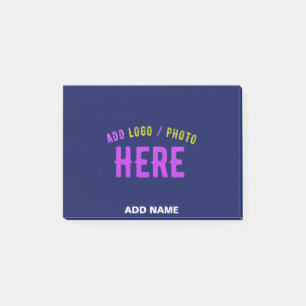 MODERNER STILVOLLER KUSTOM NAVY BLAUE VERIFIED MAR POST-IT KLEBEZETTEL