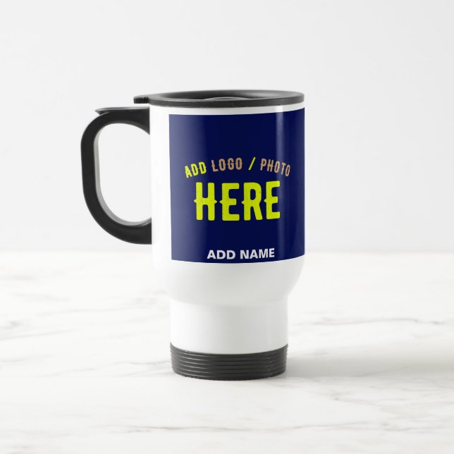 MODERNER STILVOLLER KUSTOM NAVY BLAUE VERIFIED MAR REISEBECHER (Links)