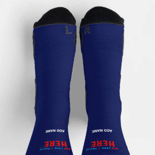 MODERNER STILVOLLER KUSTOM NAVY BLAUE VERIFIED MAR SOCKEN