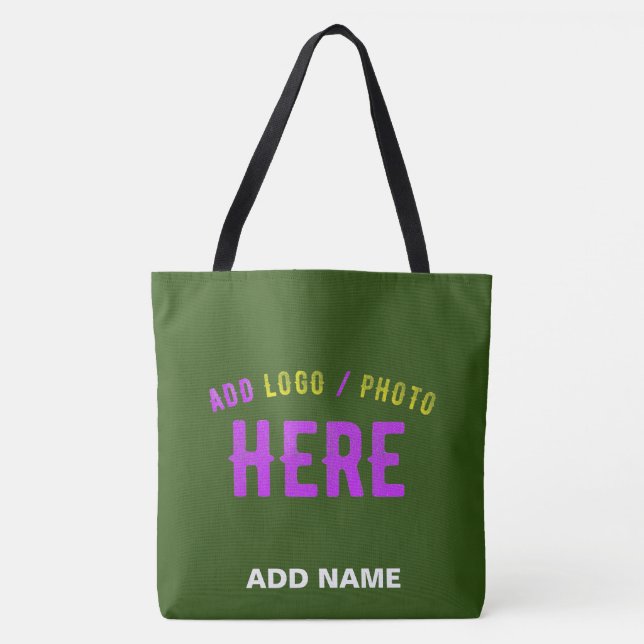 MODERNER STILVOLLER KUSTOM-WALD GRÜNE ÜBERPRÜFTE M TASCHE (Vorderseite)