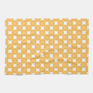 Moderner, stylischer Gelber Polka Dot Geschirrtuch