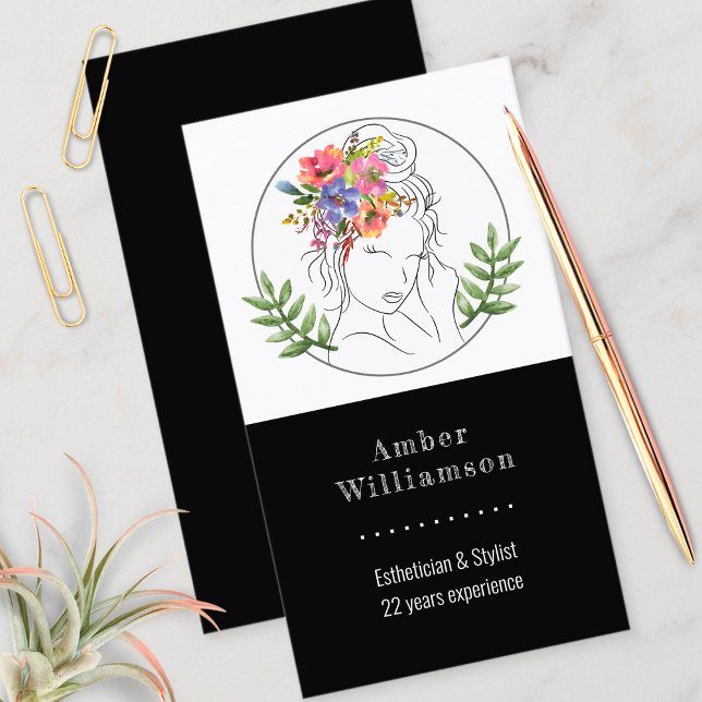 Moderner Stylist Wellness-Center des Östhetik Eleg Visitenkarte (Von Creator hochgeladen)