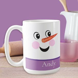 Moderner süßer benutzerdefinierter Schneemann Gesi Kaffeetasse