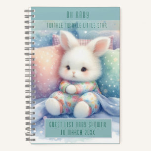 Moderner süßer Pastell-Hase Notizbuch