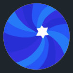 Moderner Swirl Star von David Bar Bar Mitzvah Cust Runder Aufkleber<br><div class="desc">Ideal für eine Fledermausmitzvah, Bar mitzvah oder andere jüdische Feiern! Handgemachte Kunst für Sie. Vollständig anpassbar! Klicken Sie auf "Bearbeiten mit dem Entwurfstool", um Text hinzuzufügen und die Schriftart, Farben und Einstellungen anzupassen. VIELEN DANK FÜR DIE UNTERSTÜTZUNG UNABHÄNGIGER KÜNSTLER! Alle Kunstwerke und Designs werden von mir erstellt. Ich Liebe, zeichnen...</div>