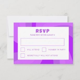 Moderner Swirl Star von David Custom Bar Bat Mitzv RSVP Karte