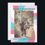 Moderner Swirl Star von David HAPPY HANUKKAH CUSTO Feiertagskarte<br><div class="desc">Eine perfekte Karte für ein jüdisches Fest! Handgemachte Kunst für Sie. Vollständig anpassbar! Klicken Sie oben auf "Personalisieren", um den Text zu bearbeiten und ein Foto hinzuzufügen. Klicken Sie auf "Bearbeiten mit dem Designwerkzeug", um die Schriftart, Farben und Einstellungen anzupassen. Design ist auch als digitaler Download verfügbar, um sofort zu...</div>