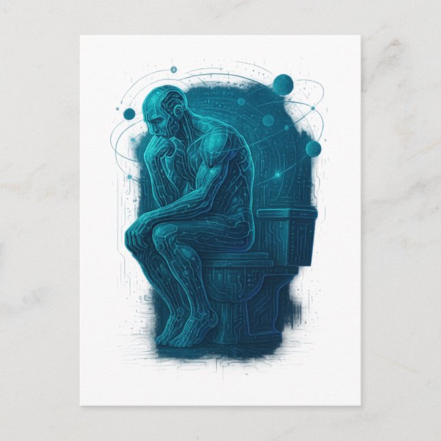 Moderner Tagesdenker Postkarte (Vorderseite)