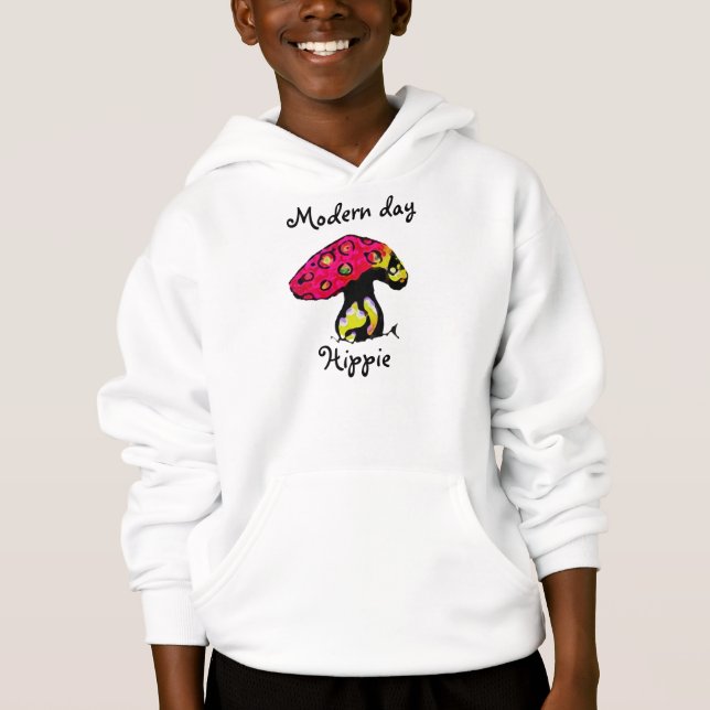 Moderner TagHippie Hoodie (Vorderseite)