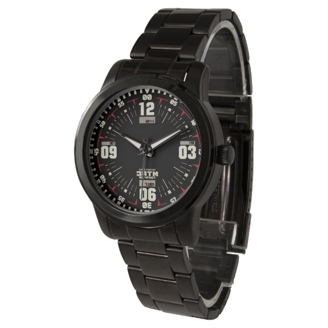 Moderner taktischer Stil des Sportmilitäers Armbanduhr (Schrägansicht)
