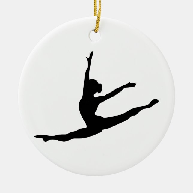 Moderner Tänzer Keramik Ornament (Vorne)