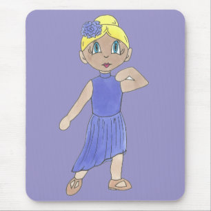 Moderner Tanzlehrer Lila Erwägung Mousepad