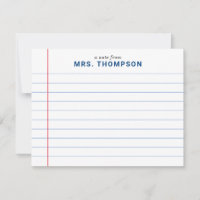 Moderner Teacher Notebook-Papierpädagoge Blau