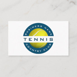 Moderner Tennis Club & Shop Coach Social Media Spo Visitenkarte