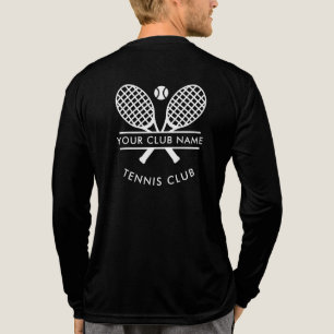 Moderner Tennis Country Club Name Team Spieler ind Tri-Blend Shirt
