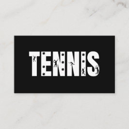 Moderner Tennis Social Media Player Coach Club Bal Visitenkarte