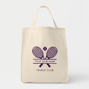 Moderner Tennisklub Name Team Giveaway Swag Tragetasche
