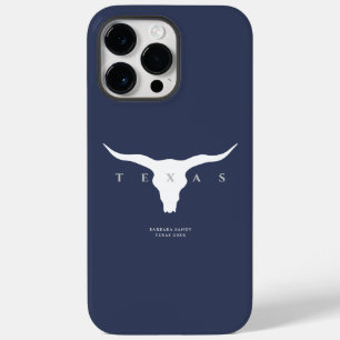 Moderner Texas Longhorn Summer Individuelle Name B Case-Mate iPhone 14 Pro Max Hülle