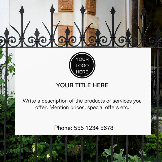 Moderner Text zur Werbung für Firmenlogo Banner (Von Creator hochgeladen)