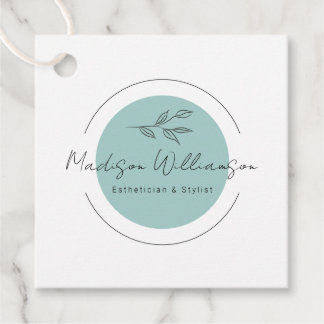 Moderner Therapeut Stylist Wellness-Center Minimal Geschenkanhänger