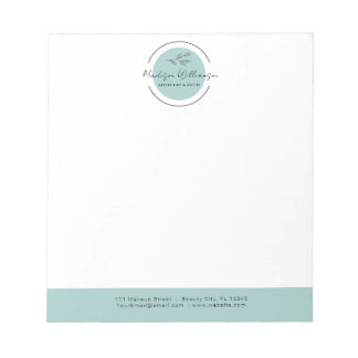 Moderner Therapeut Stylist Wellness-Center Minimal Notizblock