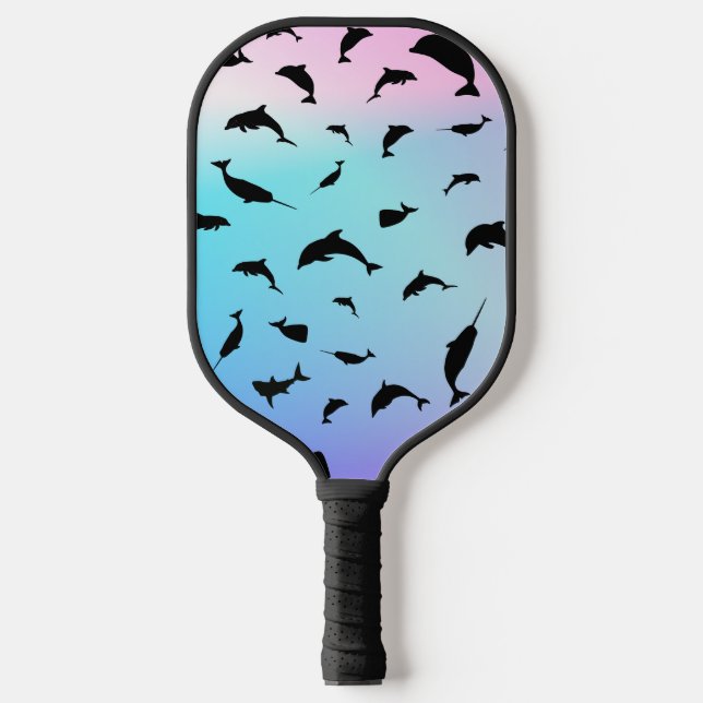 Moderner Tiefseegarnelenfisch Pickleball Schläger (Vorderseite)