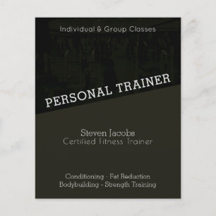 Moderner Trainer im dunklen Schatten Flyer