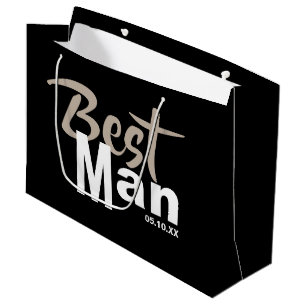 Moderner Trauzeuge Große Geschenktasche Große Geschenktüte