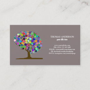 Moderner Tree of Life Wellness Life Coach Visitenkarte