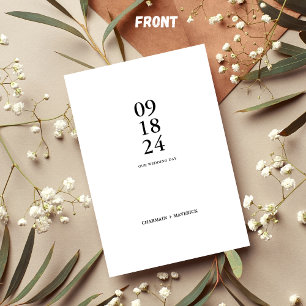 Moderner Trend mit feinem Schriftzeichen Einladung