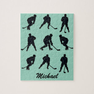 Moderner trendiger Eishockeyspieler Personalisiert