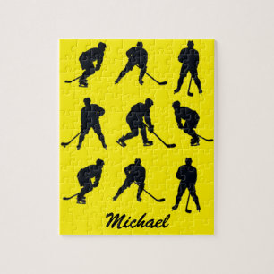 Moderner trendiger Eishockeyspieler Personalisiert