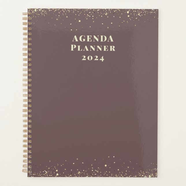 Moderner Trendy Agenda Planer 2024 (Vorderseite)
