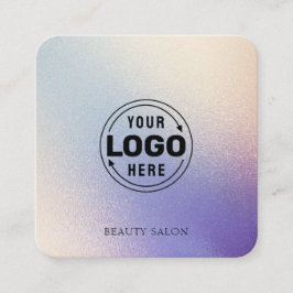 Moderner Trendy Beauty Salon Glitzer Quadratische Visitenkarte