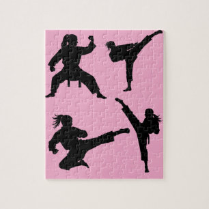 Moderner Trendy Karate / Taekwondo / Judo Pink