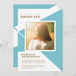 Moderner Triangle Graphic Abschluss Ankündigung