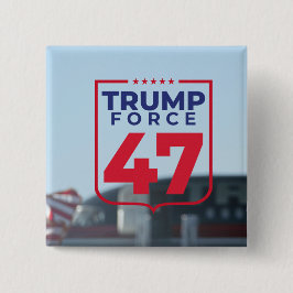 Moderner Trump-Wahlkampf 47 Button