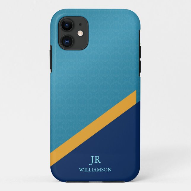 Moderner Typ Damask iPhone4 Case-Mate™ Case-Mate iPhone Hülle (Rückseite)